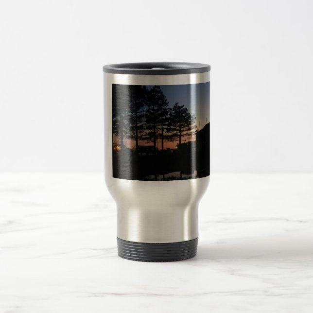 Mug De Voyage Bouteille de voyage avec poignée photo coucher de  (Centre)