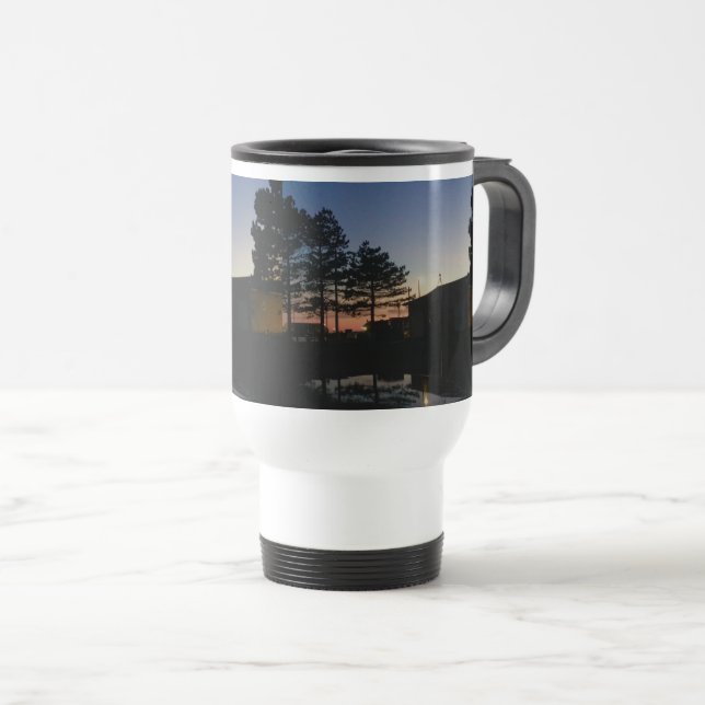 Mug De Voyage Bouteille de voyage avec poignée photo coucher de  (Devant droit)