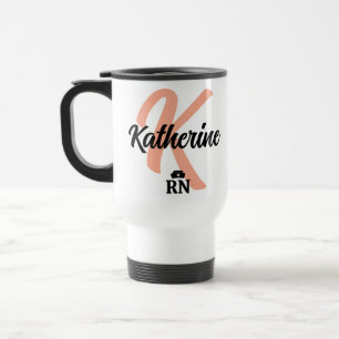 Mug De Voyage Boutons et cornes d'infirmière personnalisés   Soi