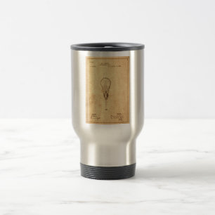 Mug De Voyage Brevet Edison Bulbe
