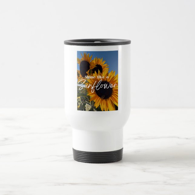 Mug De Voyage Briller Comme Un Tournesol (Centre)
