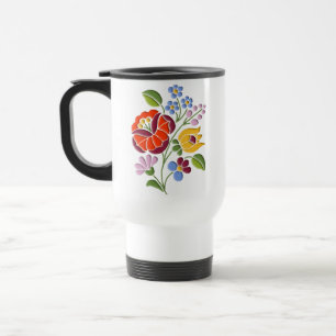 Mug De Voyage Broderie de Kalocsa - art populaire hongrois