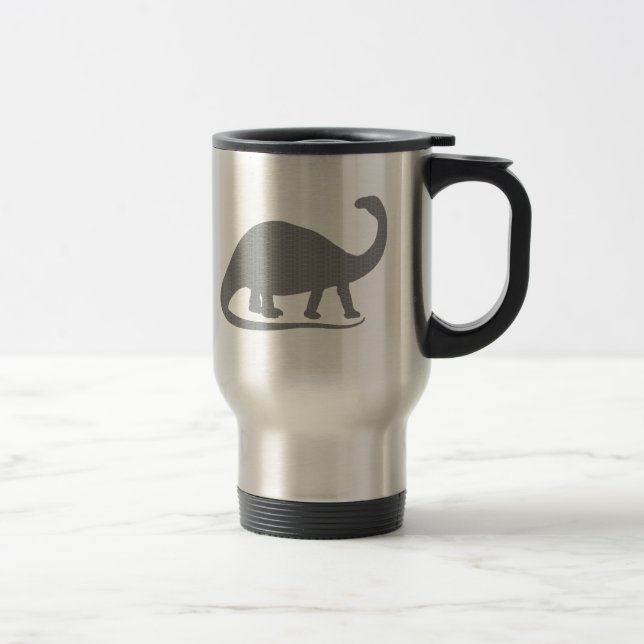 Mug De Voyage Brontosaurus gris (Droit)