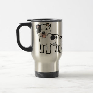 Mug De Voyage Bull-terrier du Staffordshire de bande dessinée