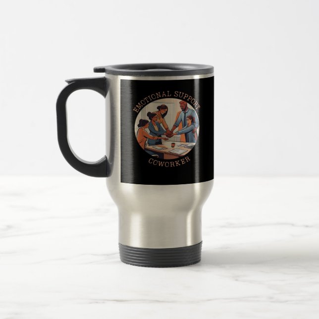 Mug De Voyage Bureau du collaborateur d'aide émotionnelle (Gauche)