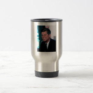 Mug De Voyage Bureau ovale du président John F. Kennedy