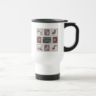 Mug De Voyage cacahuètes   Ancien Motif de traîneau