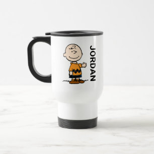 Mug De Voyage cacahuètes   Charlie Brown   Ajouter Votre Nom