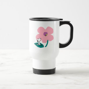 Mug De Voyage cacahuètes   Illustration Nature Rose Flower