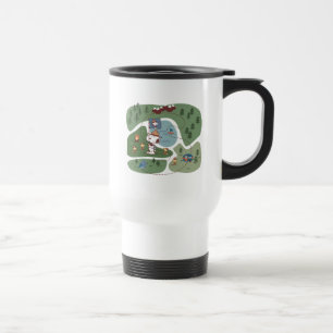 Mug De Voyage cacahuètes Niché dans le camping des montagnes