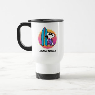 Mug De Voyage cacahuètes   Snoopy Beach Beagle