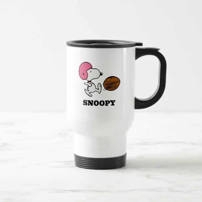 Mug De Voyage cacahuètes | Snoopy Football Kicker (Droite)