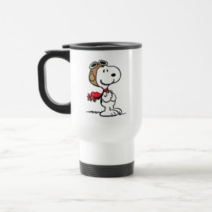 Mug De Voyage cacahuètes   Snoopy L'As Volant