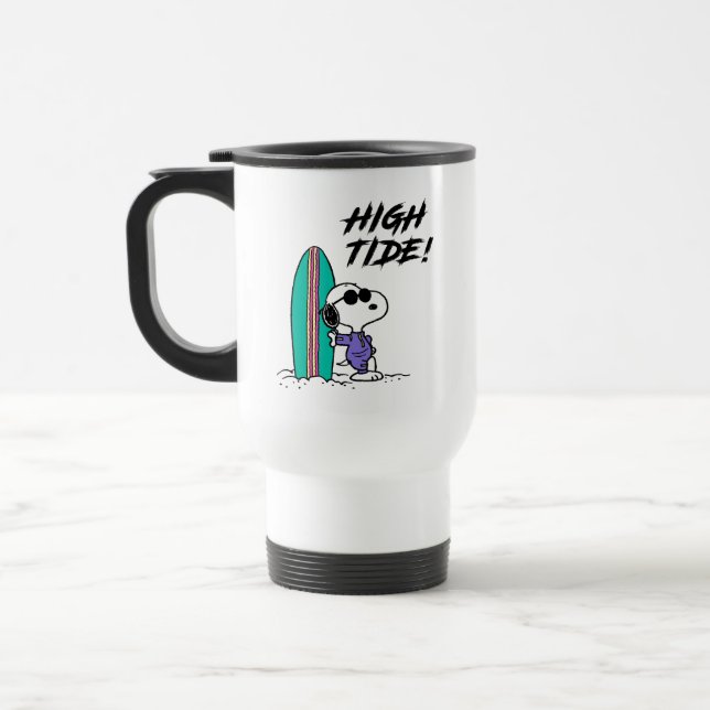 Mug De Voyage cacahuètes | Snoopy Ocean High Tide (Gauche)