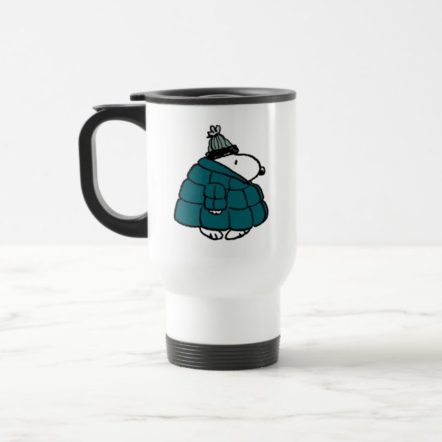 Mug De Voyage cacahuètes | Veste Snoopy Winter Puffer (Gauche)