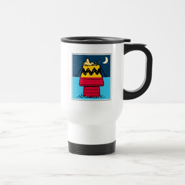 Mug De Voyage cacahuètes | Woodstock Camping Demi et Demi (Droite)