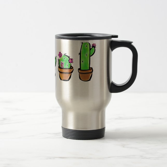 Mug De Voyage Cactus cactus cactus succulents (Droit)