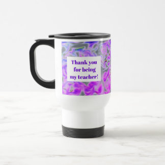 Mug De Voyage Cadeau d'appréciation pour enseignant Tie-Dye Rose