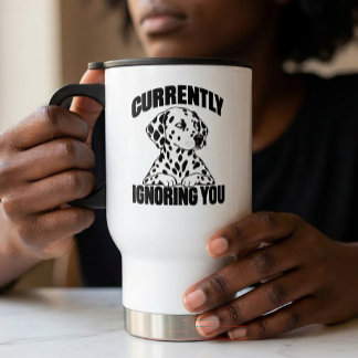 Mug De Voyage Cadeau de chien chiot dalmate antisocial sarcastiq