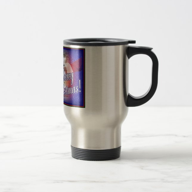 MUG DE VOYAGE CADEAU DE CHIOT DE NOËL DES GRANDS PYRÉNÉES DE (Droit)