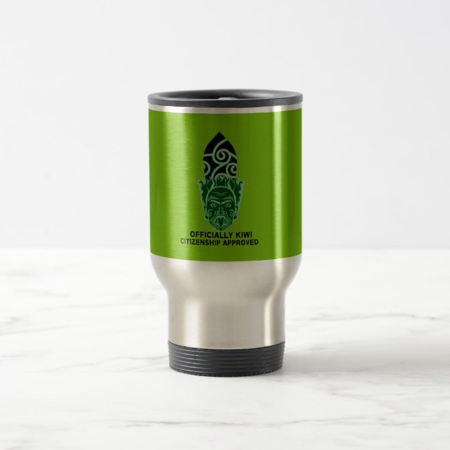 Mug De Voyage Cadeau de la citoyenneté néo-zélandaise | Nouveau  (Centre)