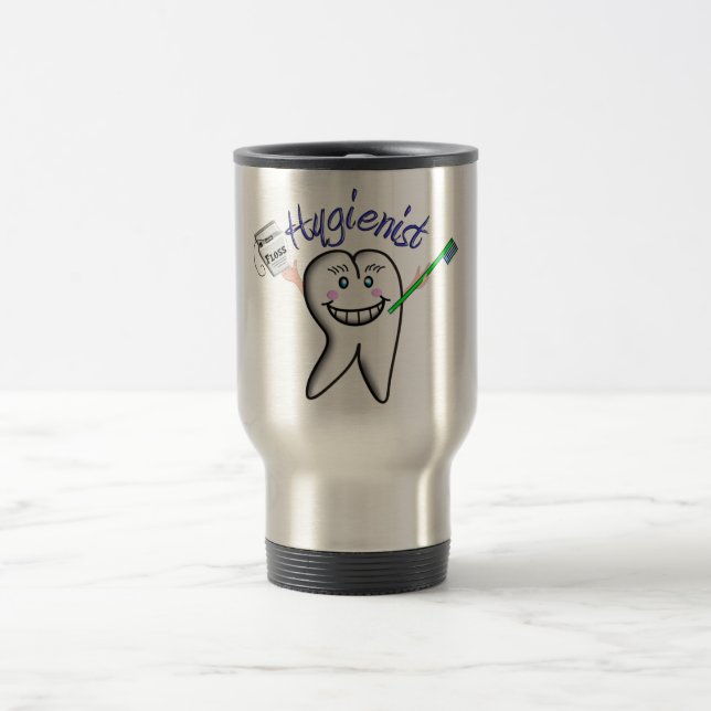 Mug De Voyage Cadeau d'hygiéniste dentaire (Centre)