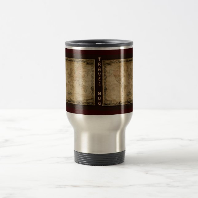 Mug De Voyage Cadeau du concepteur de cartes du Vieux Monde (Centre)