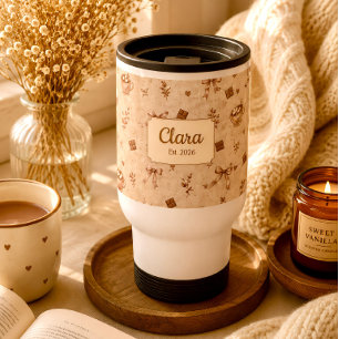 Mug De Voyage Cadeau personnalisé Motif Chocolat Chaud Cozy Coco