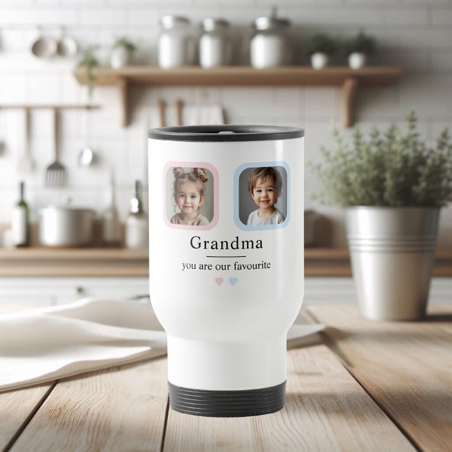 Mug De Voyage Cadeau photo personnalisé Grandma (Créateur téléchargé)