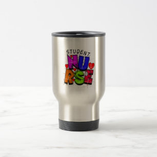 Mug De Voyage Cadeaux Artsy d'élève-infirmière