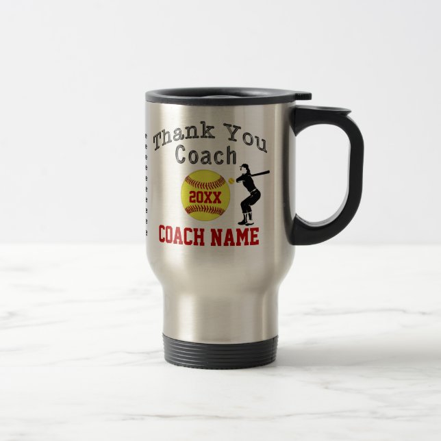 Mug De Voyage Cadeaux car, le nom du joueur, nombre d'entraîneur (Droit)