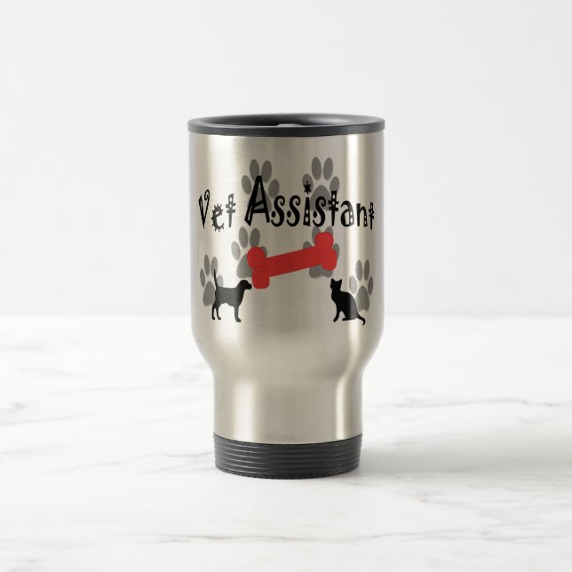 Mug De Voyage Cadeaux d'assistant de vétérinaire (Centre)