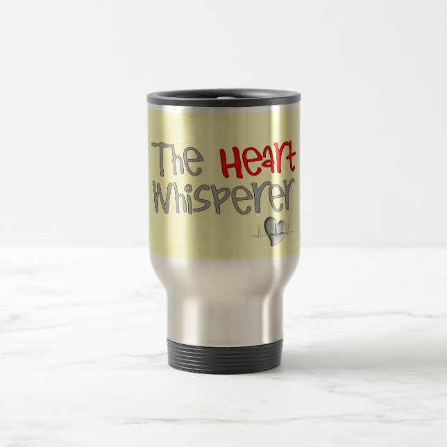 Mug De Voyage Cadeaux de cardiologue "le Whisperer de coeur " (Centre)