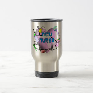 Mug De Voyage Cadeaux de conception de coeur de rose