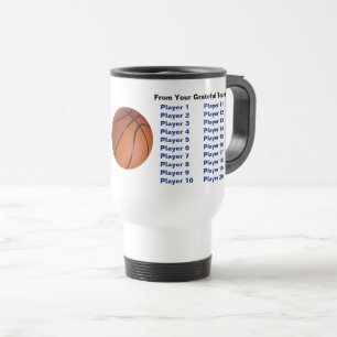 Mug De Voyage Cadeaux d'entraîneurs de basket pour lui, Tous les