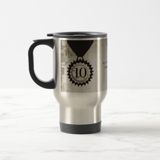 Mug De Voyage Cadeaux en pierre d'anniversaire âgés par Faux des (Gauche)