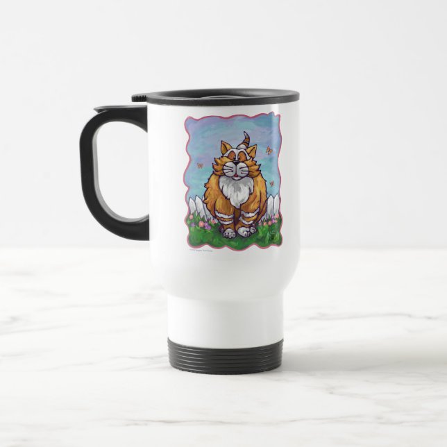 Mug De Voyage Cadeaux et accessoires de chats de gingembre (Gauche)