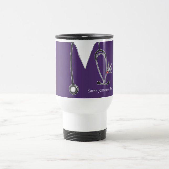 Mug De Voyage Cadeaux infirmiers personnalisés (Centre)