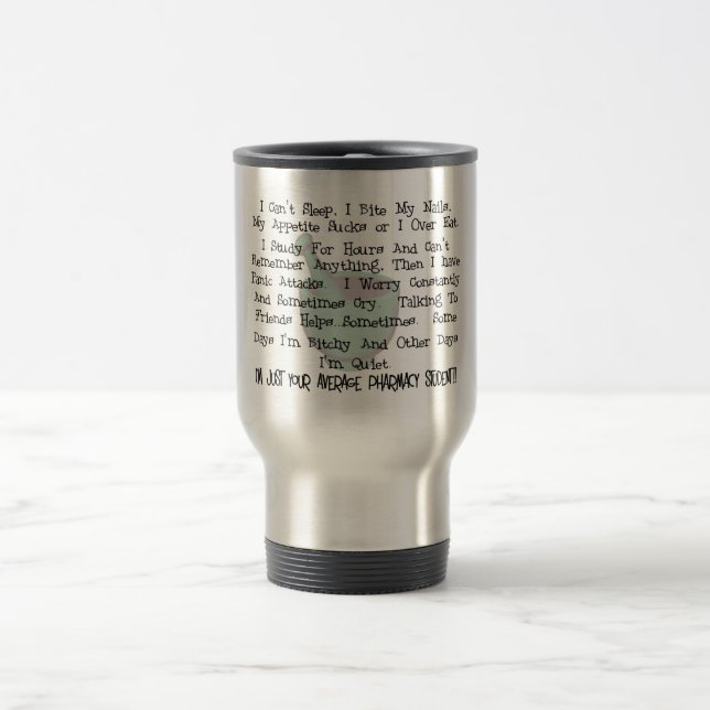 Mug De Voyage Cadeaux moyens d'étudiant de pharmacie (Centre)