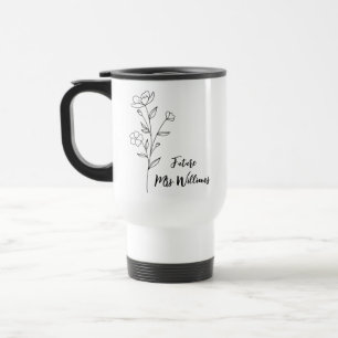 Mug De Voyage Cadeaux personnalisés de Mme pour la future mariée