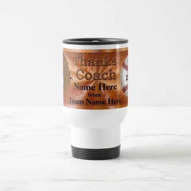 Mug De Voyage Cadeaux personnalisés NOM, ANNÉE, ÉQUIPE (Centre)