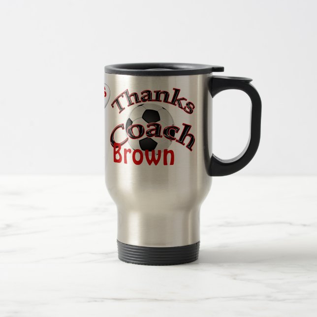 Mug De Voyage Cadeaux personnalisés NOM, ÉQUIPE, ANNÉE (Droit)
