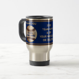 Mug De Voyage Cadeaux Personnalisés pour Entraîneur de Baseball 