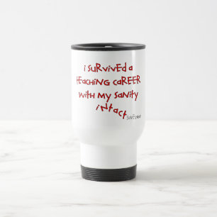 Mug De Voyage Cadeaux retirés de professeur, énonciations
