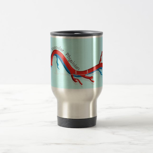Mug De Voyage Cadeaux vasculaires uniques de médecin (Centre)
