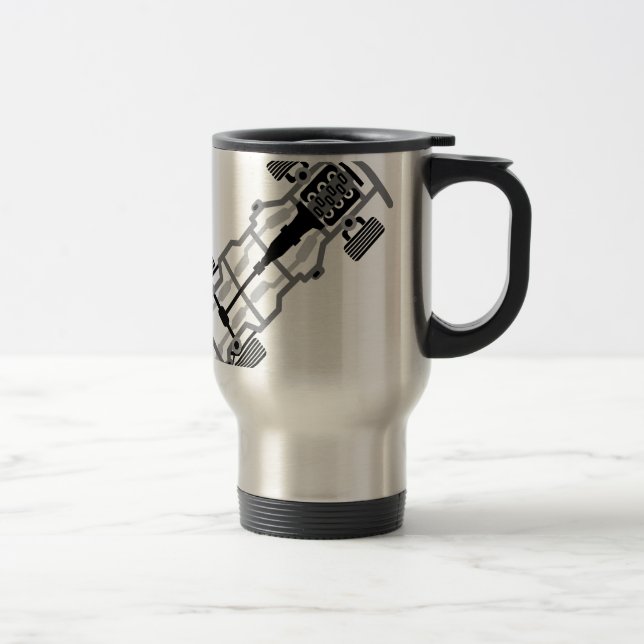 Mug De Voyage Cadre de véhicule (Droit)