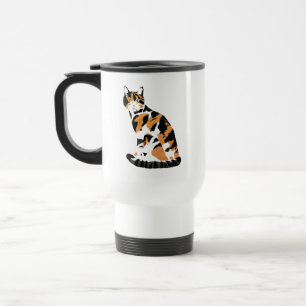 Mug De Voyage Calico chat assis