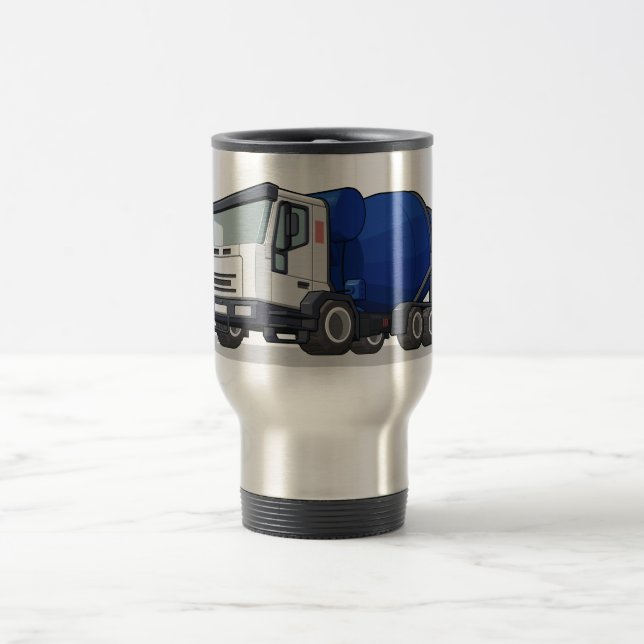 Mug De Voyage Camion de mélangeur de ciment (Centre)