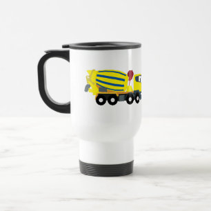 Mug De Voyage Camions de construction Camions en ciment en béton