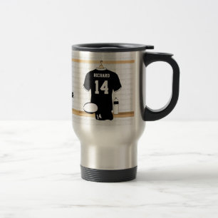 Mug De Voyage Camions de ventilateur de rugby personnalisés uniq